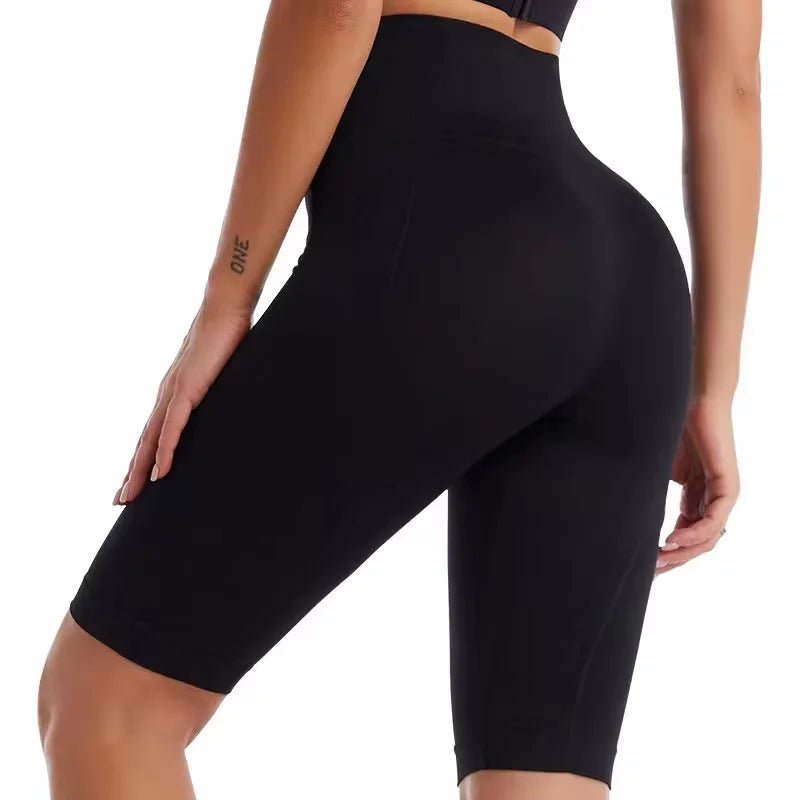 Vital Spark High Waist Biker Shorts Women Yoga Fitness