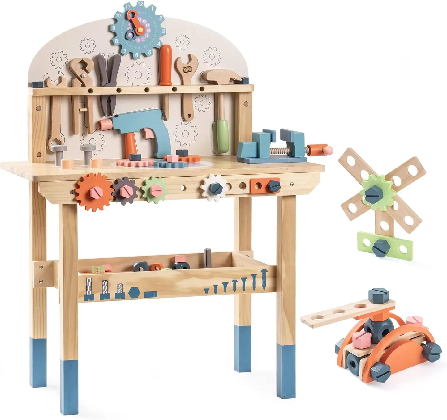 Robotime Kids Tool Bench Set Wooden Construction Toys