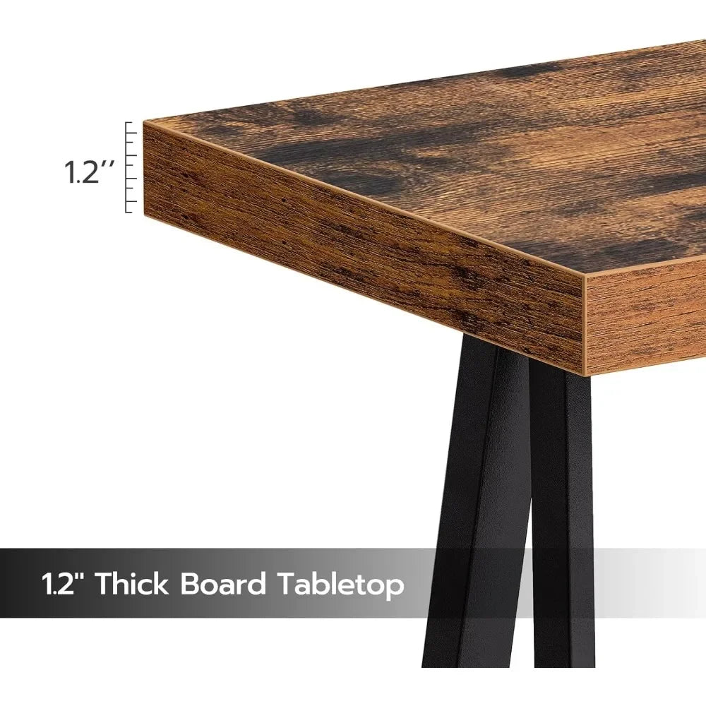 XMSJ Industrial Console Table For Entryway And Hallway