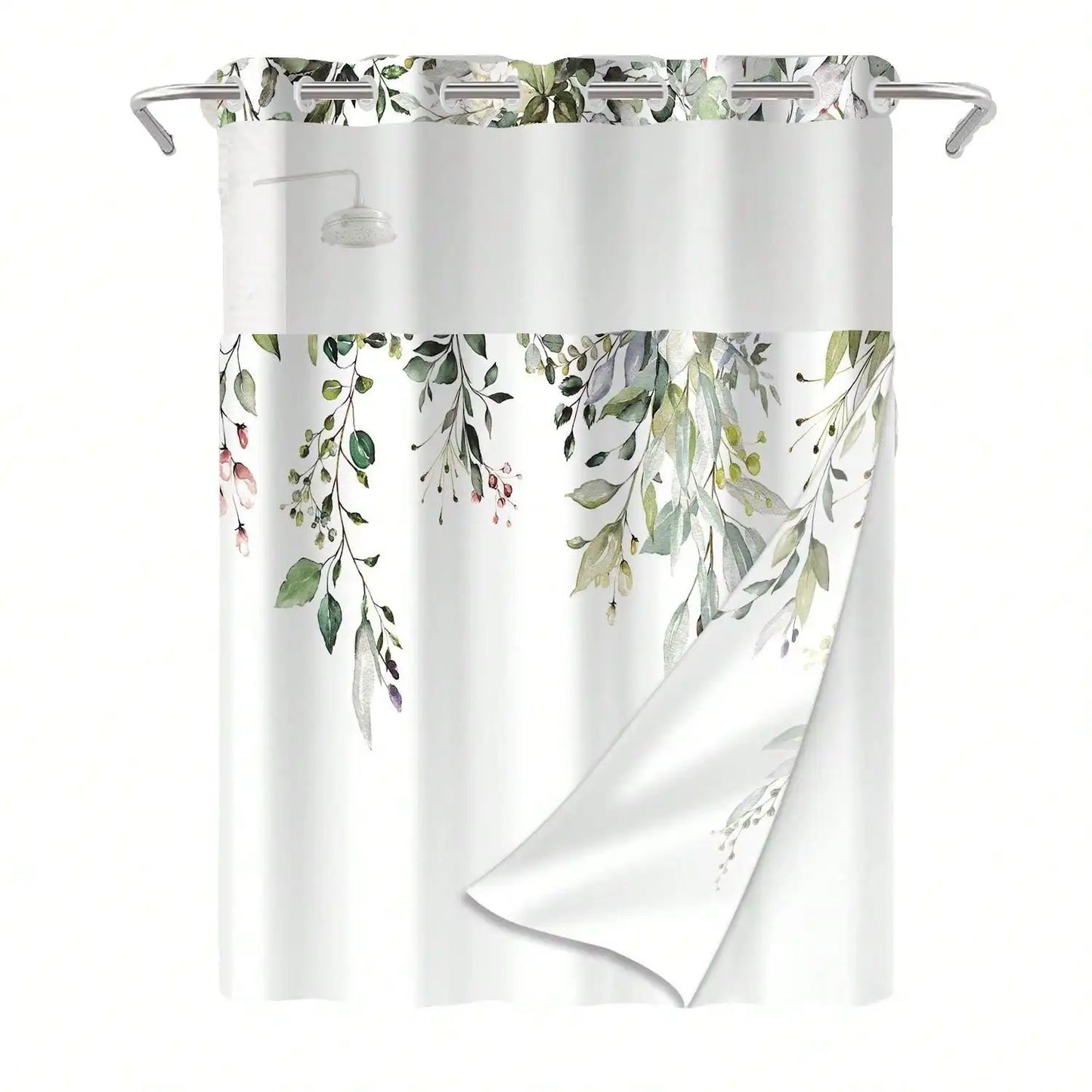 Craft Of Weaving Plants Pattern Waterproof Shower Curtain