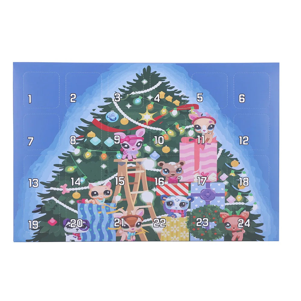 2025 Christmas Advent Calendar Little Pet 24 Day Authentic Mystery Figures Countdown Calendar Surprise Collectible Toy Kids Gift