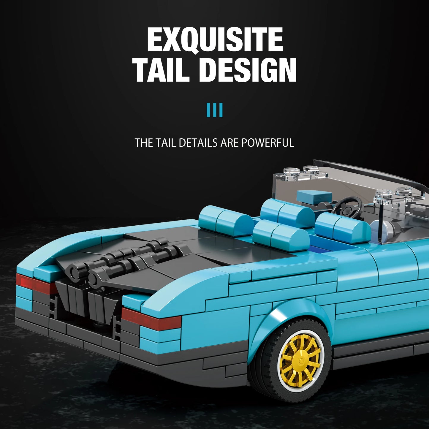 RR Boat Tail Sports Car Building Kit for Adults Kids