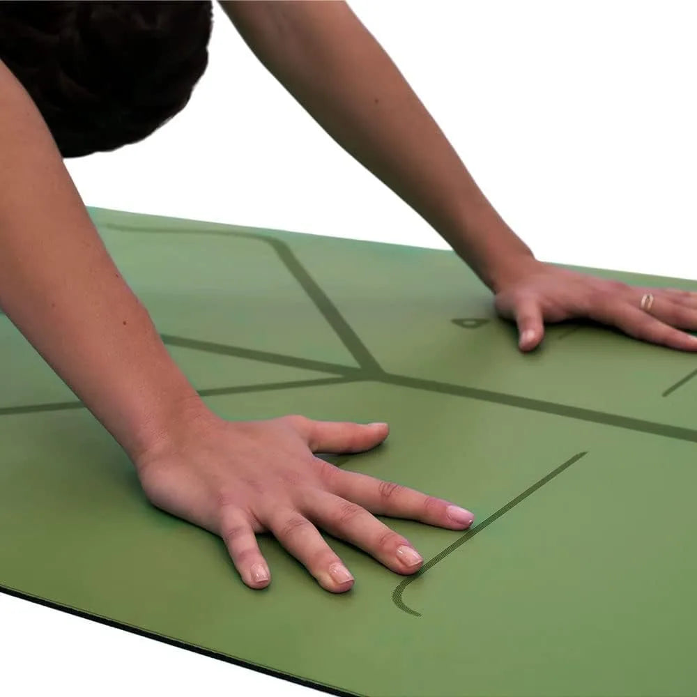 Chengwei Travel Yoga Mat Patented Alignment System Grip