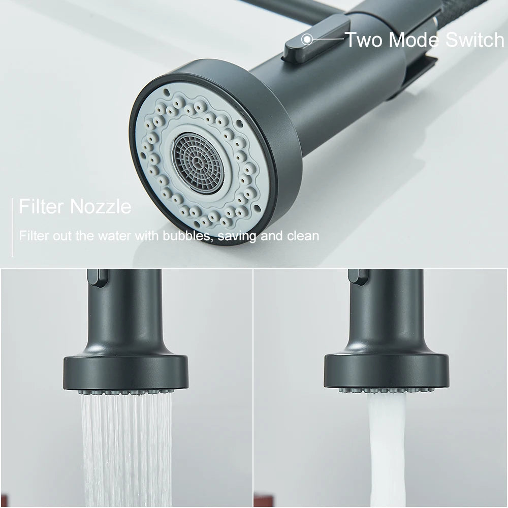 MYQualife Single Handle Deck Mount Kitchen Faucet Mixer