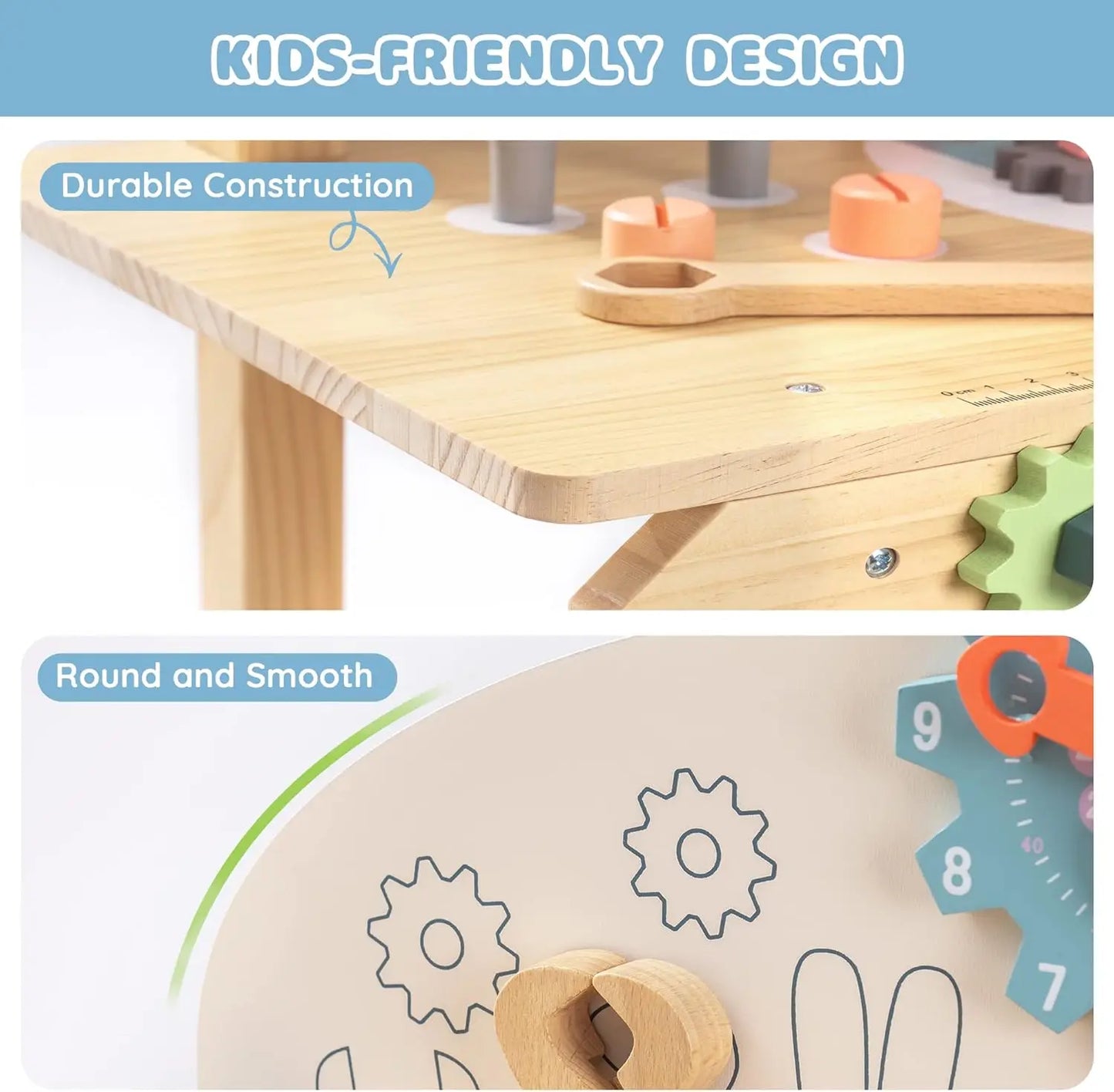 Robotime Kids Tool Bench Set Wooden Construction Toys