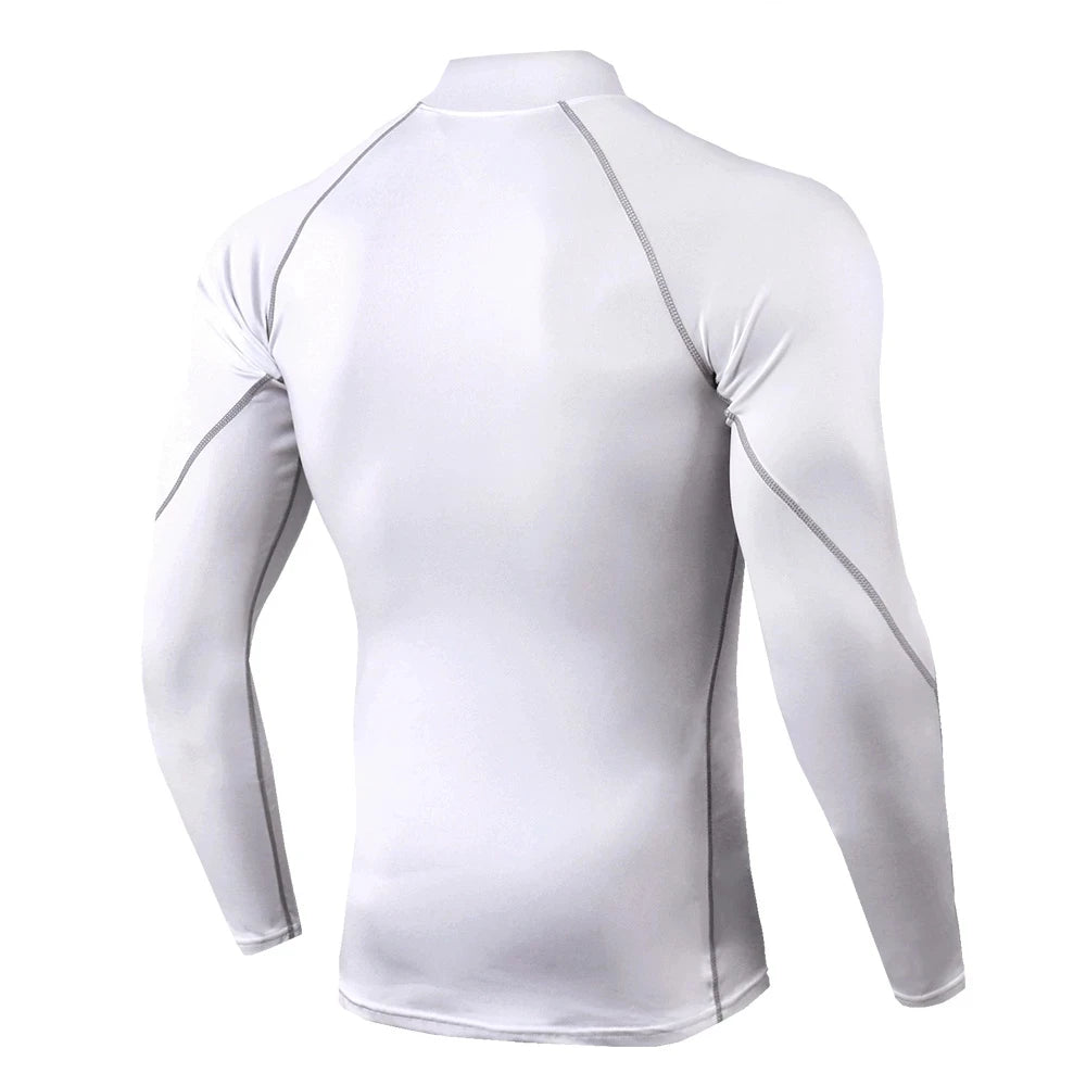 Vital Spark Quick Dry Men Long Sleeve Bodybuilding T Shirt