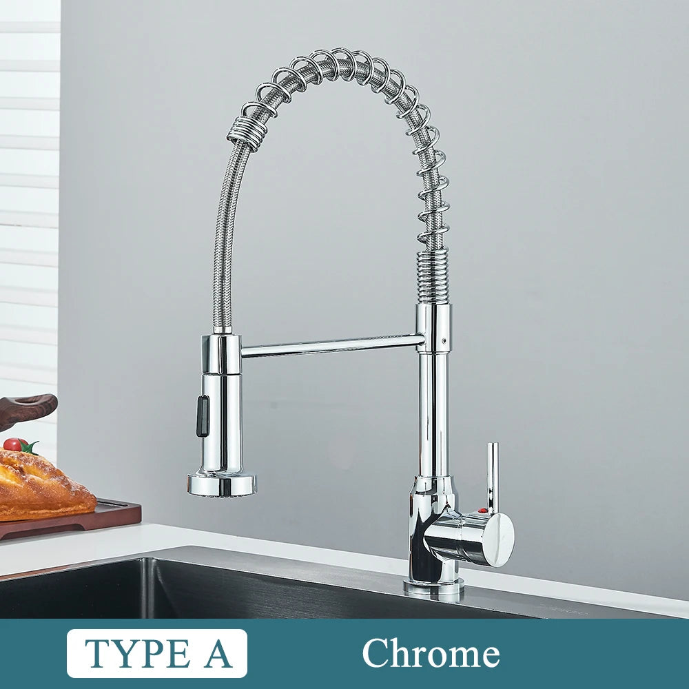 MYQualife Single Handle Deck Mount Kitchen Faucet Mixer
