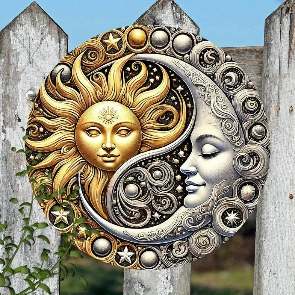 HELLOYOUNG NebulaGleam Iron Wall Decor Celestial Art
