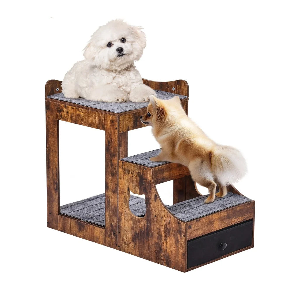 XMSJ Double-Deck Pet Bed with Detachable Steps