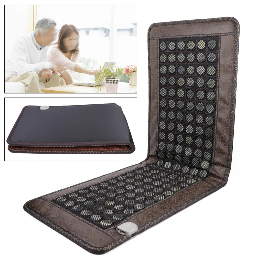 Bymaocar Far Infrared Heating Pad Natural Jade Tourmaline