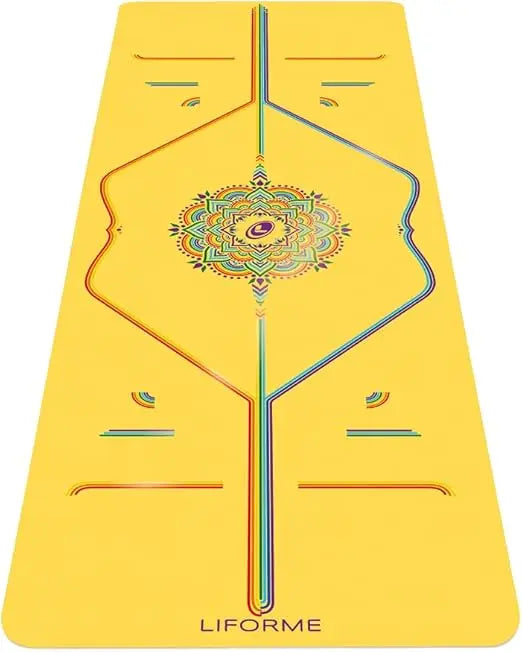 Chengwei Travel Yoga Mat Patented Alignment System Grip