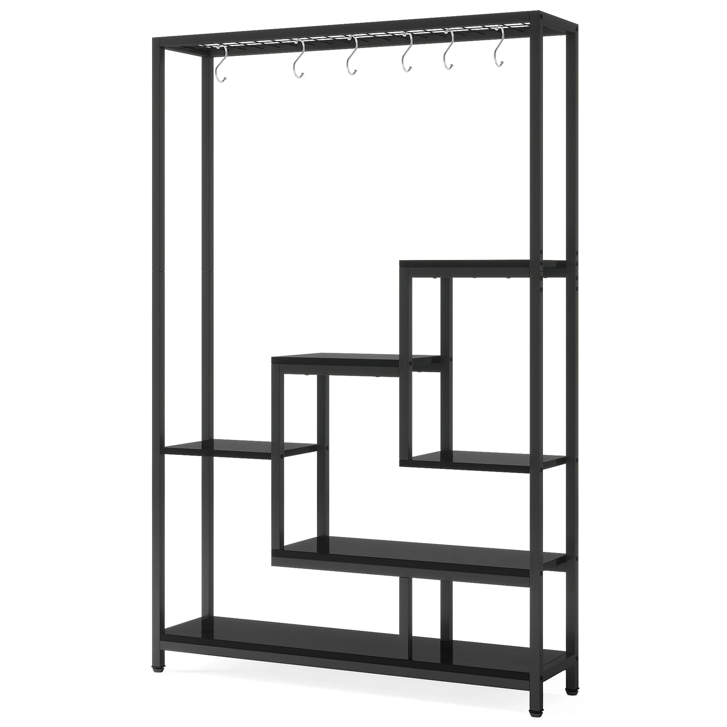 Tribesigns 5-Tier Indoor Plant Stand With Hooks