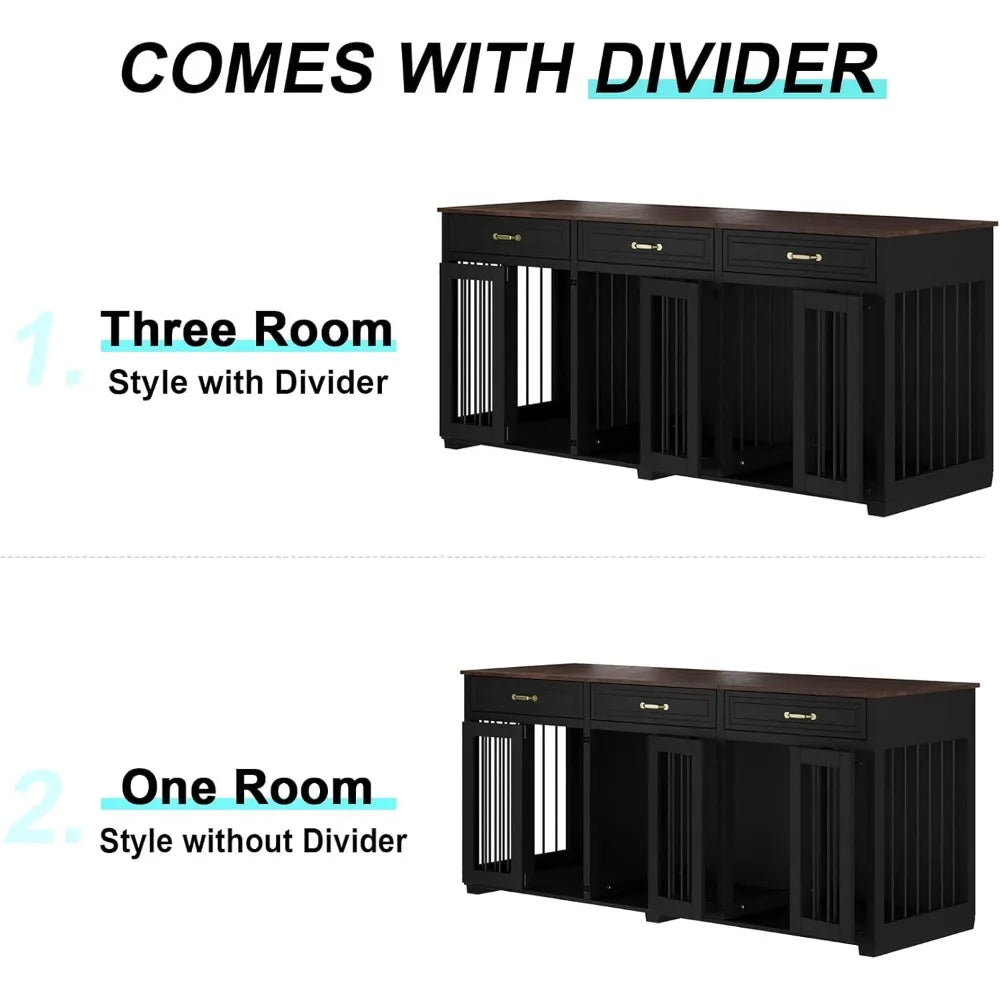 Hign-concerned Dog Crate Furniture Indoor Wooden Kennel