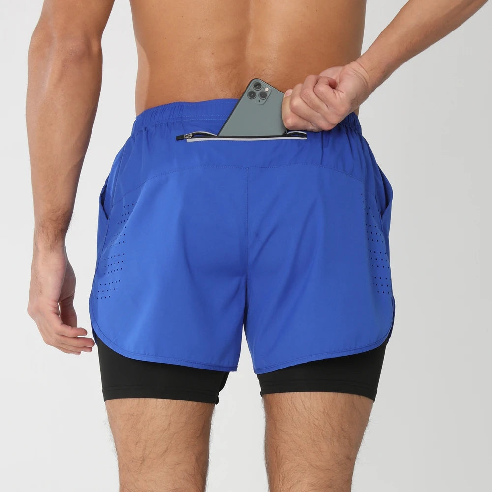 Men Running Shorts Quick Dry Gym Fitness Jogging Pants