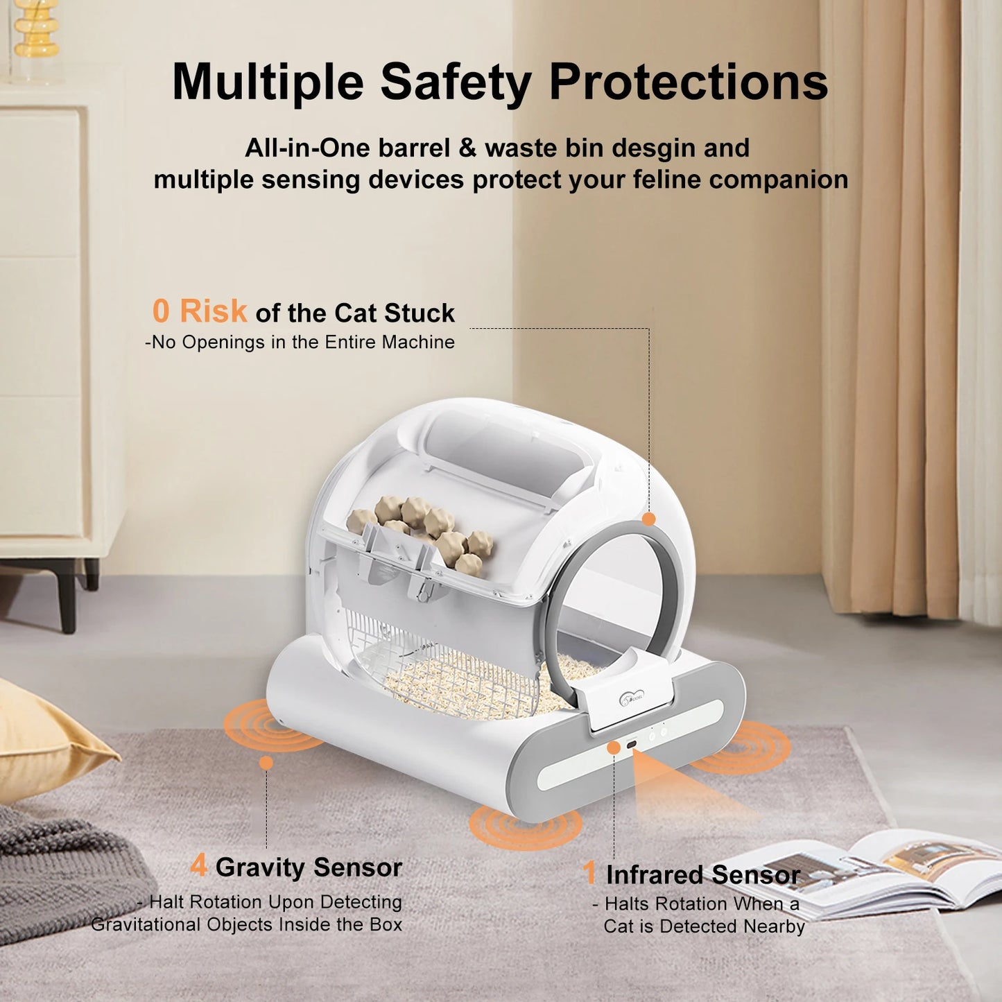 Doel Automatic Cleaning Cat Litter Box With App Control