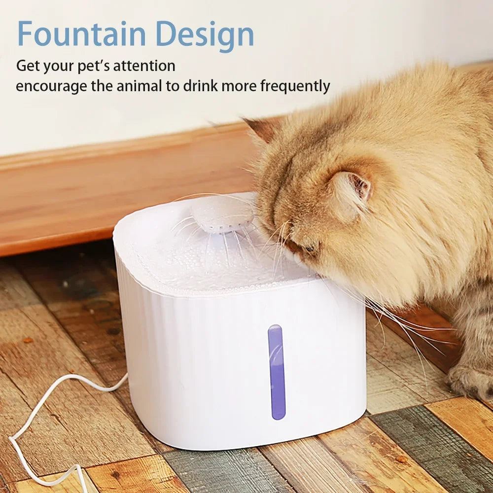 Pet Fountain Automatic Shut Off With 6 Filters BPA Free