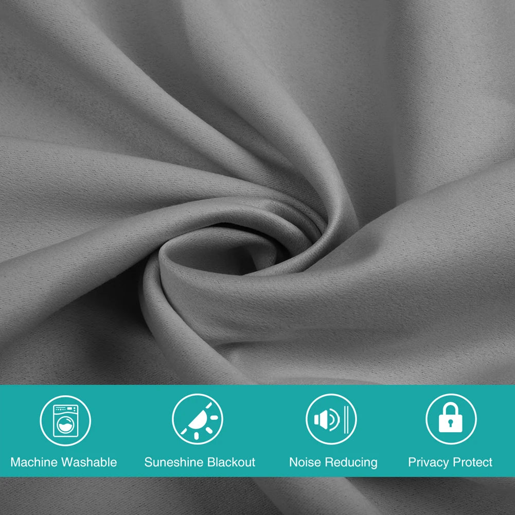 Jiangsu Blackout Curtains Grommet Room Darkening Noise