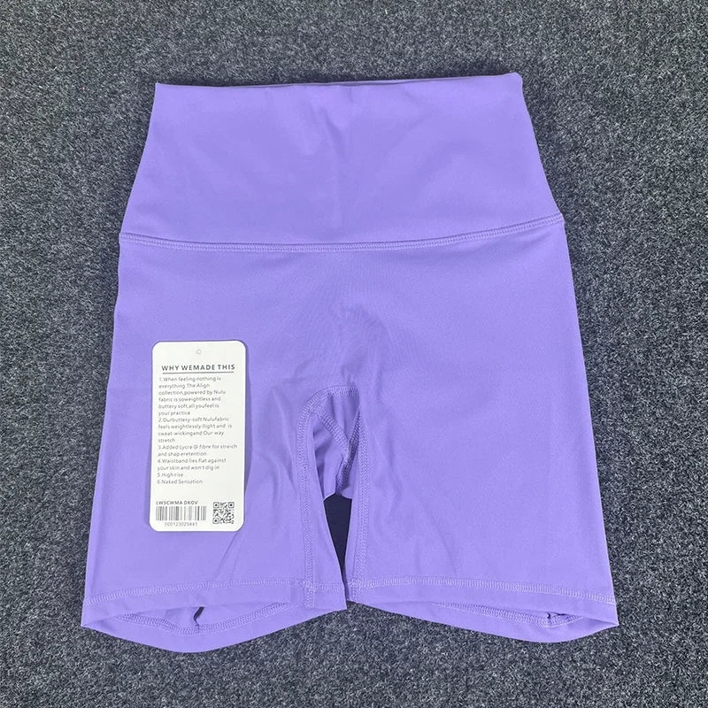 PKWYKLRECN Women's Yoga Shorts High Waist With Pockets