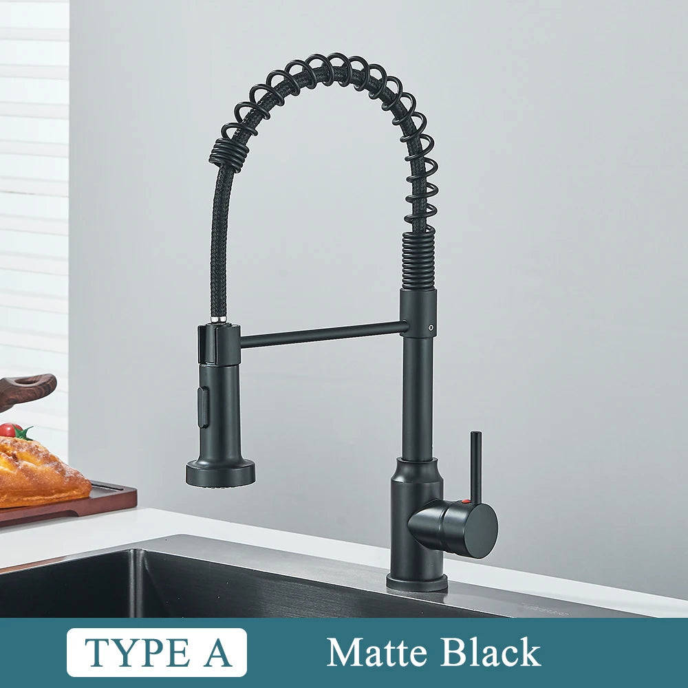 MYQualife Single Handle Deck Mount Kitchen Faucet Mixer
