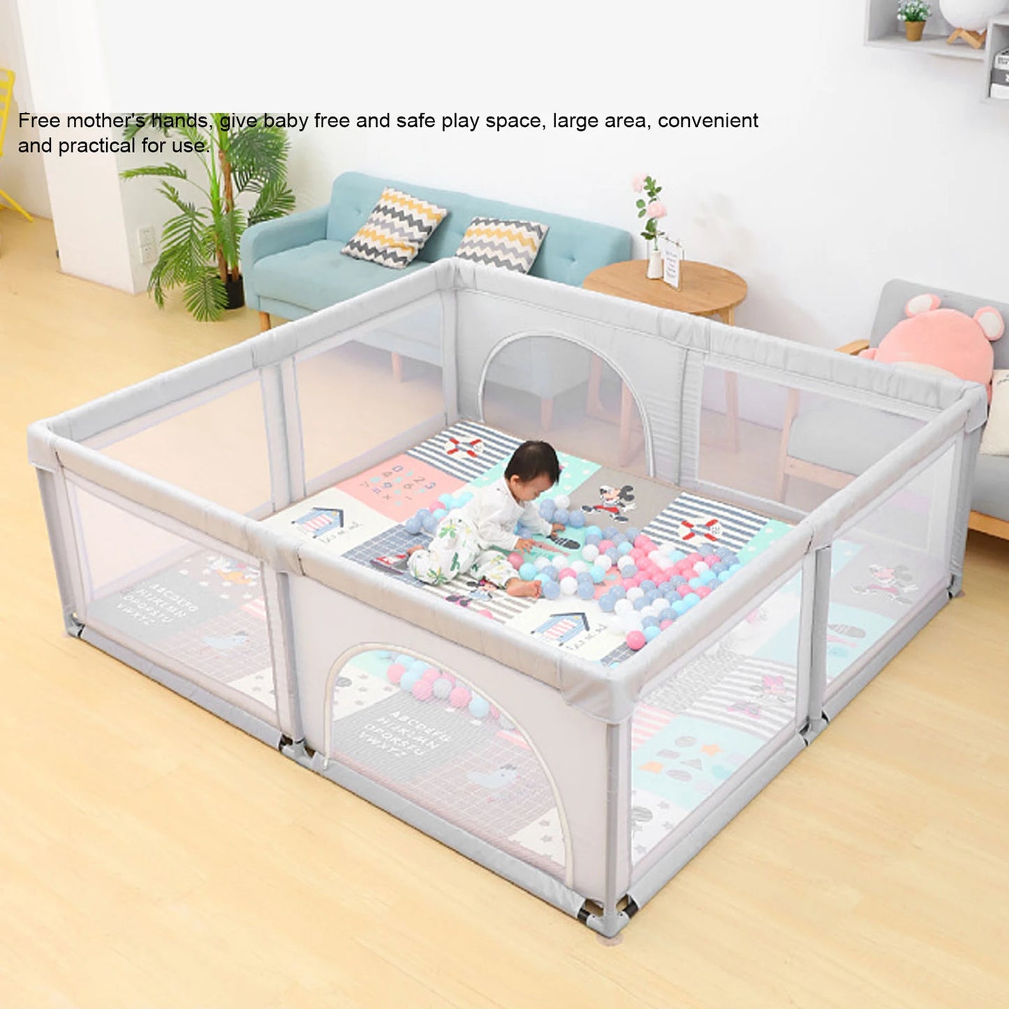 Dog Playpen Indoor Safety Activity Center for Kids