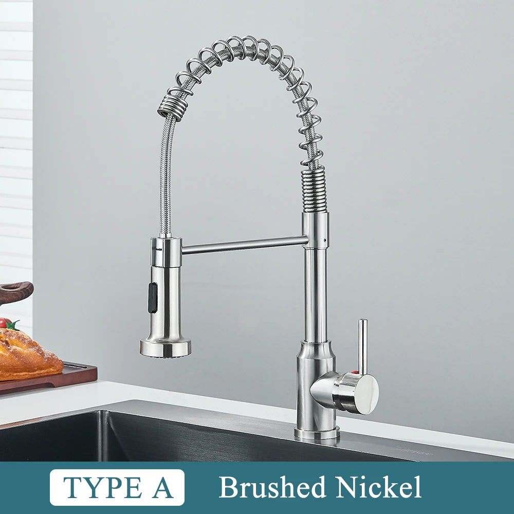 MYQualife Single Handle Deck Mount Kitchen Faucet Mixer
