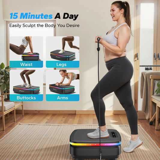 MERACH Vibration Plate Exercise Machine With Comprehensive Lymphatic Drainage Benefits