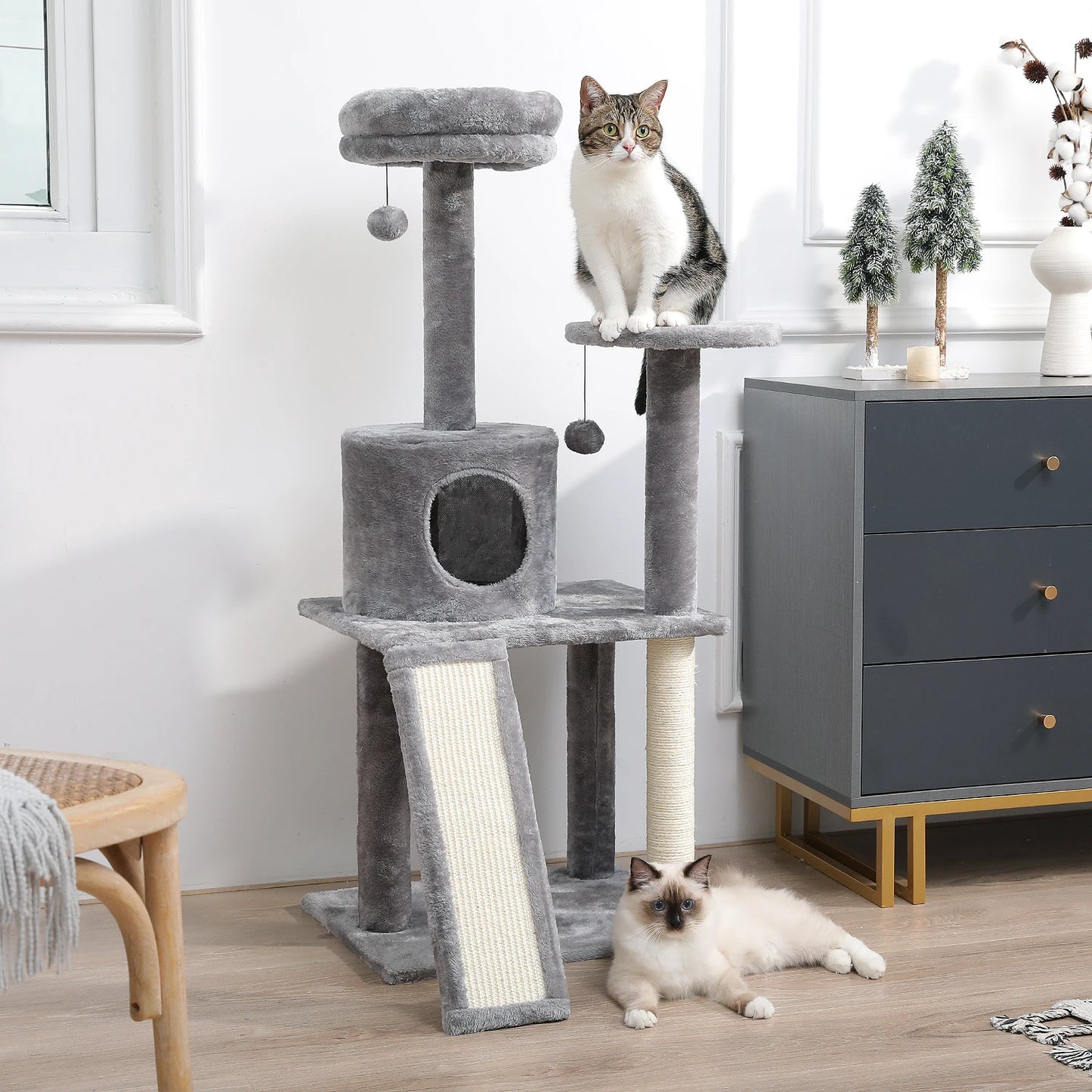 PAWZ Road Cat Tree Tower Multi Level Scratching Post Indoor