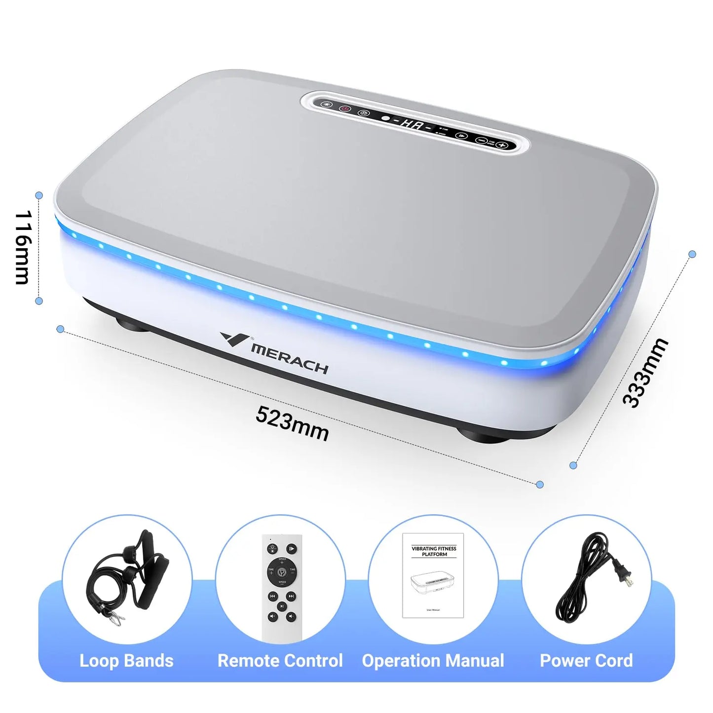 MERACH Vibration Plate Exercise Machine With Comprehensive Lymphatic Drainage Benefits