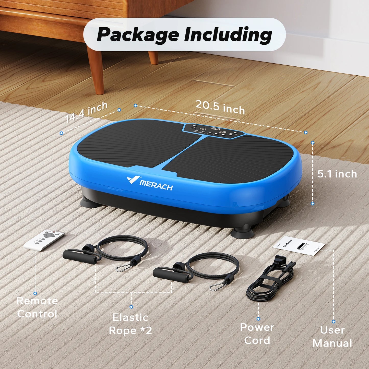MERACH EMS Vibration Plate Exercise Machine for Weight Loss