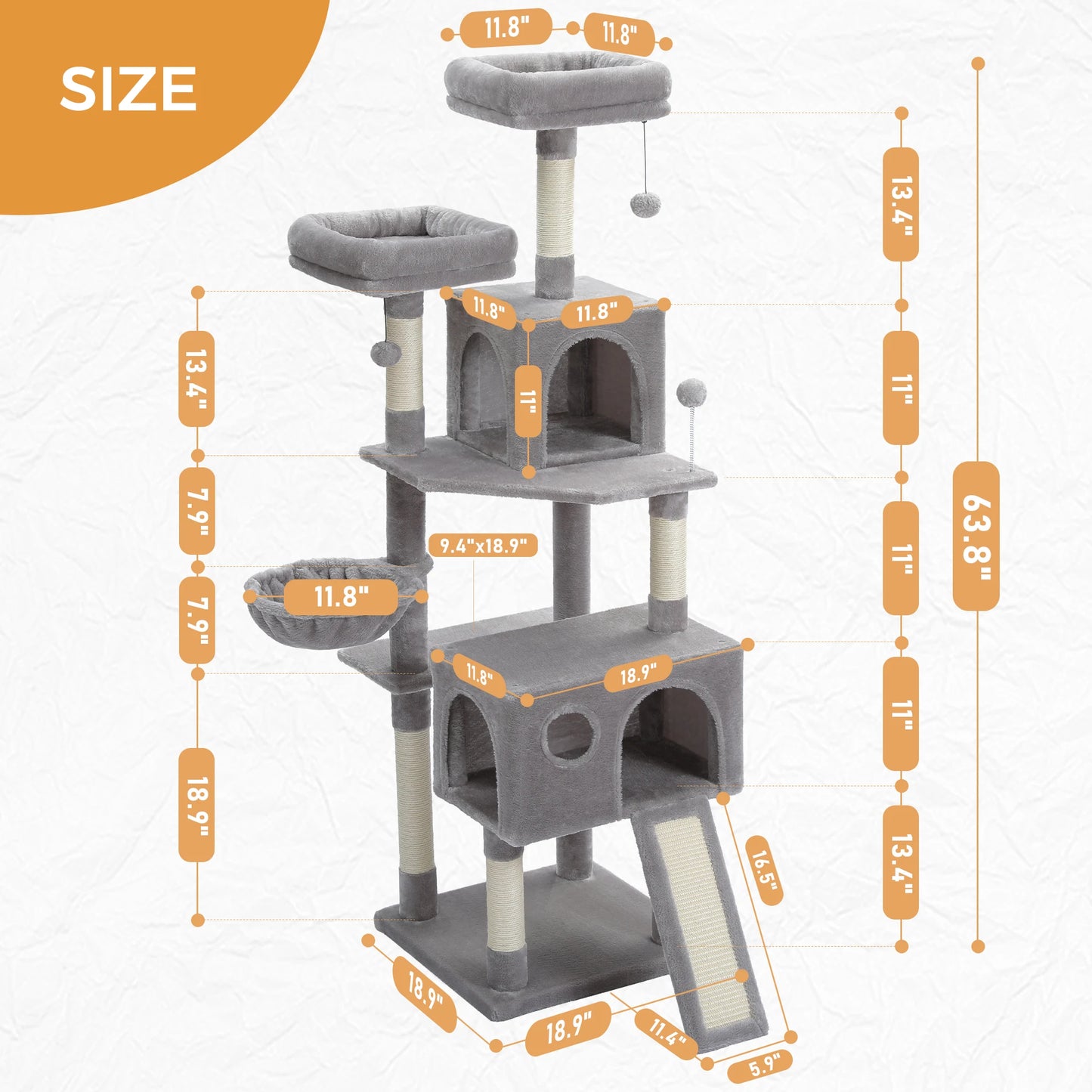 PAWZ Road Cat Tree Tower Multi Level Scratching Post Indoor