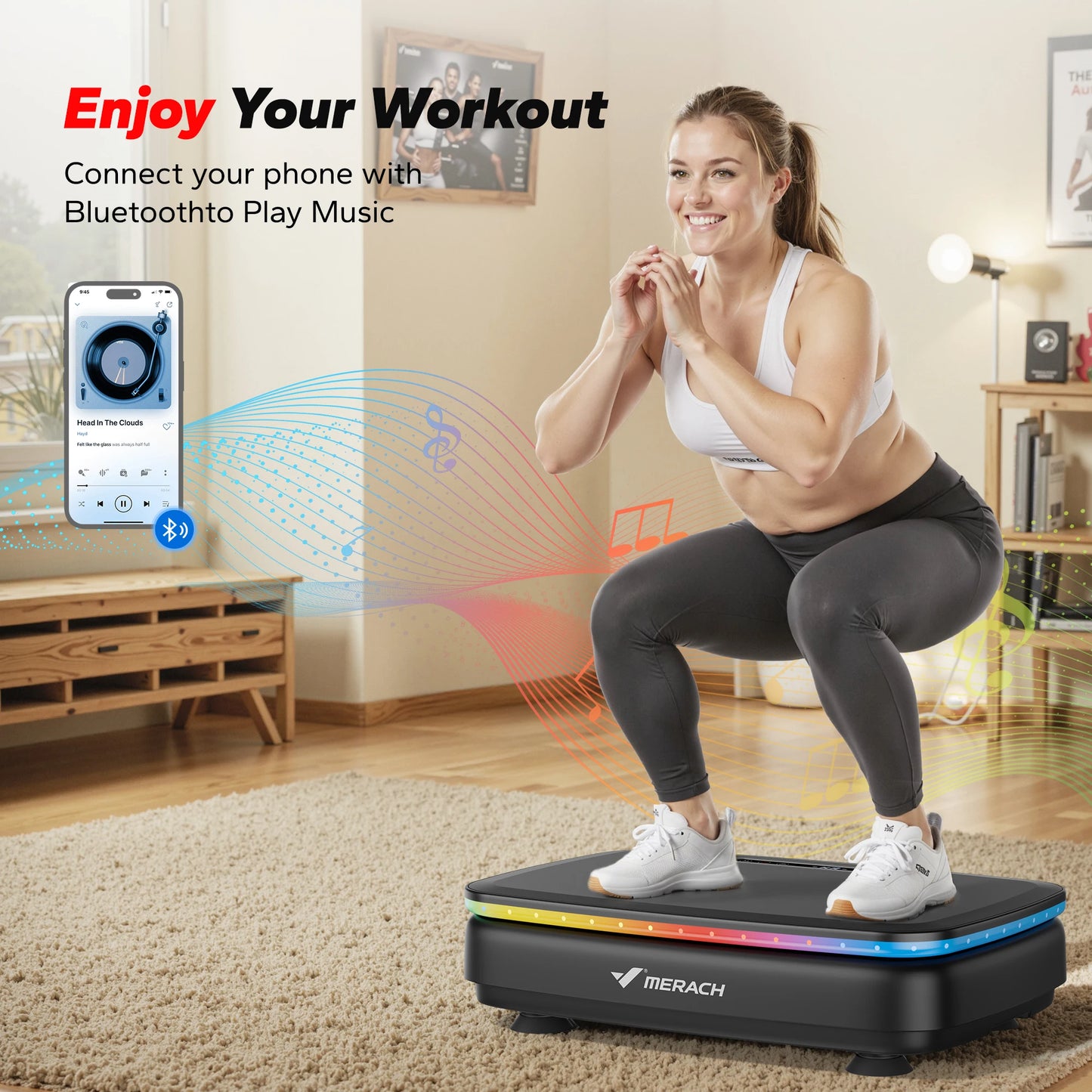 MERACH Vibration Plate Exercise Machine With Comprehensive Lymphatic Drainage Benefits