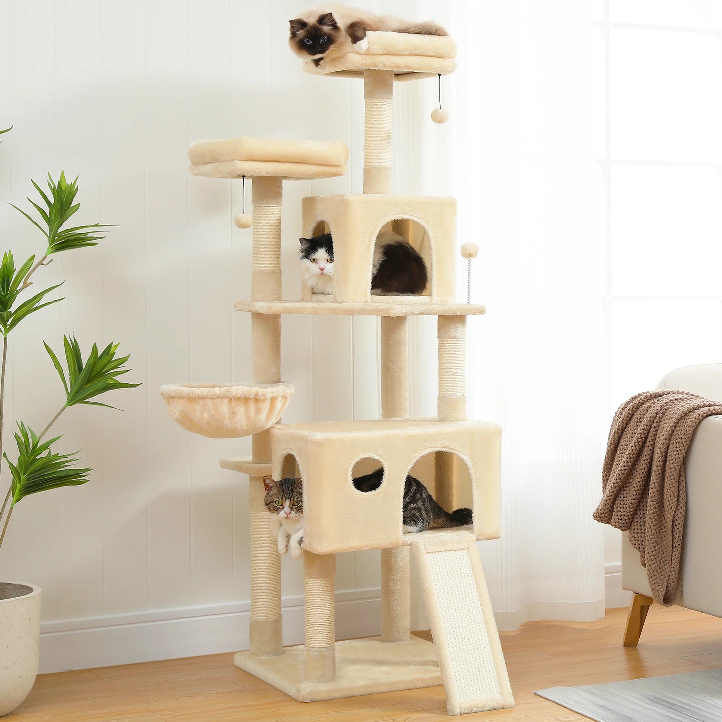PAWZ Road Cat Tree Tower Multi Level Scratching Post Indoor