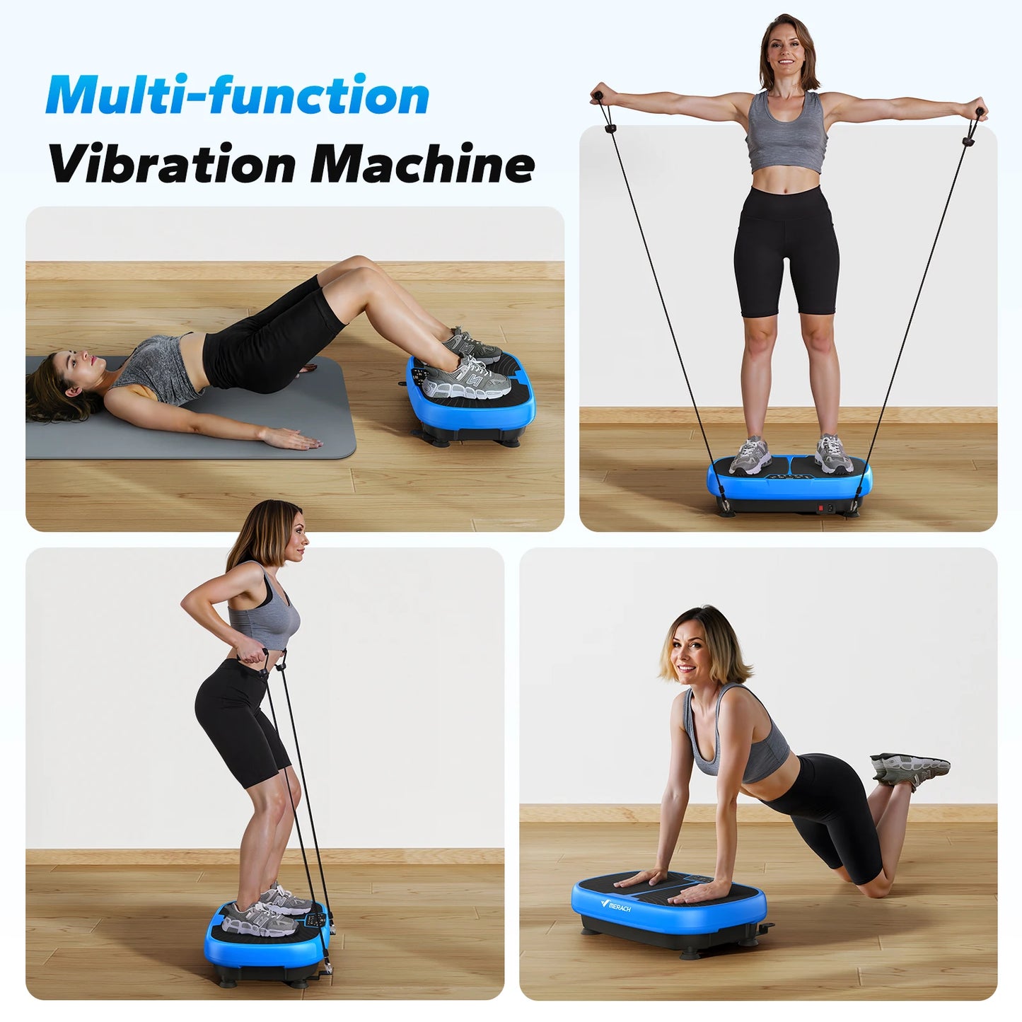 MERACH EMS Vibration Plate Exercise Machine for Weight Loss