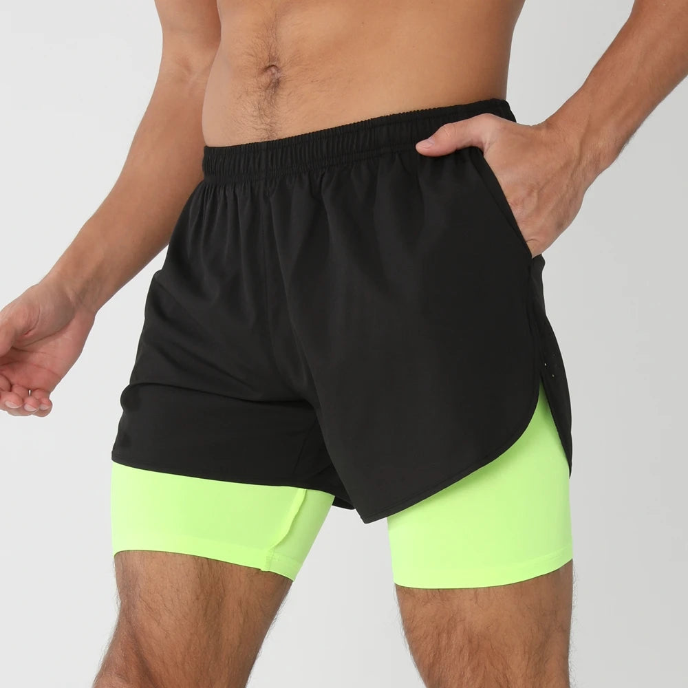 Men Running Shorts Quick Dry Gym Fitness Jogging Pants