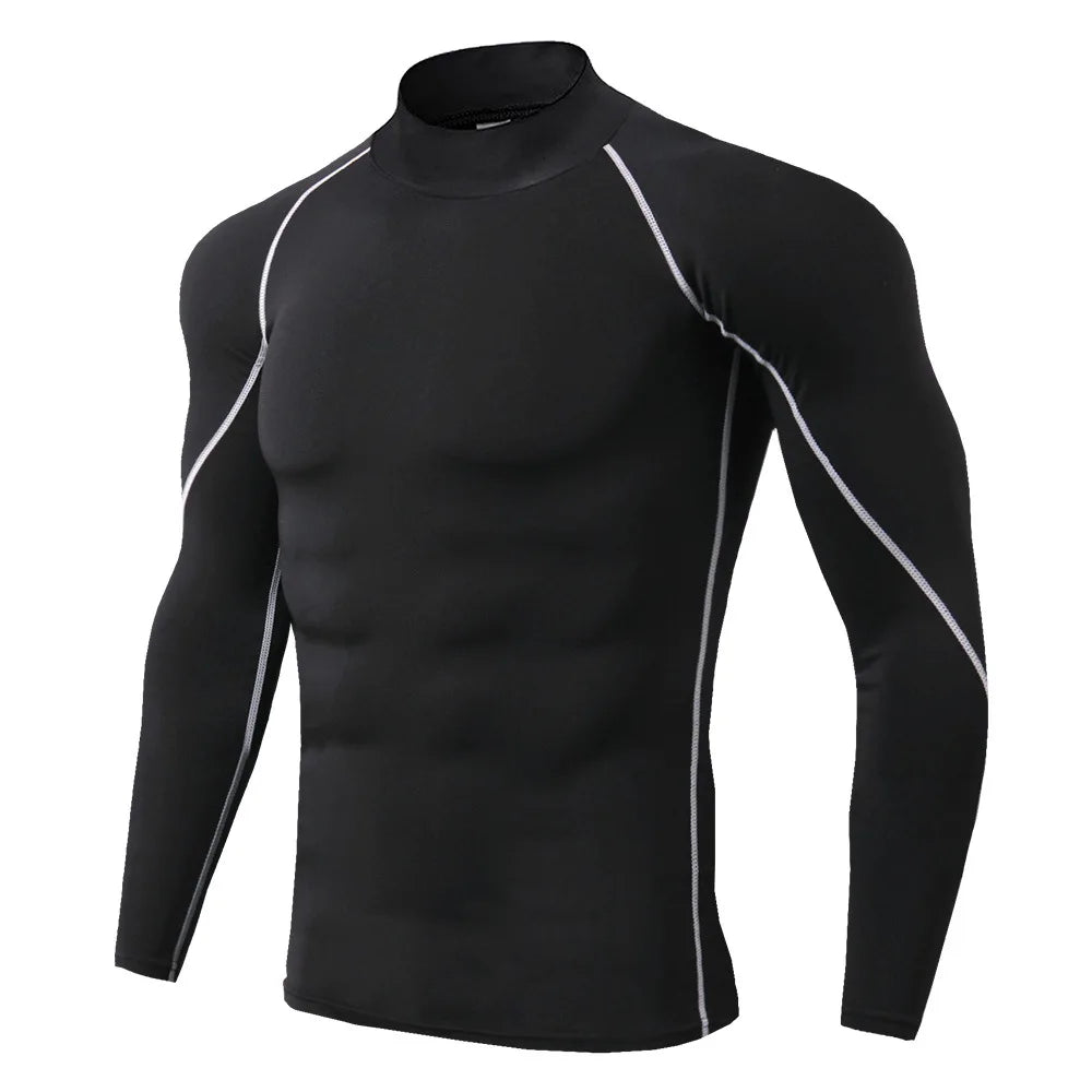 Vital Spark Quick Dry Men Long Sleeve Bodybuilding T Shirt