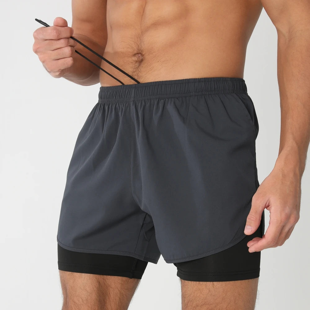 Men Running Shorts Quick Dry Gym Fitness Jogging Pants