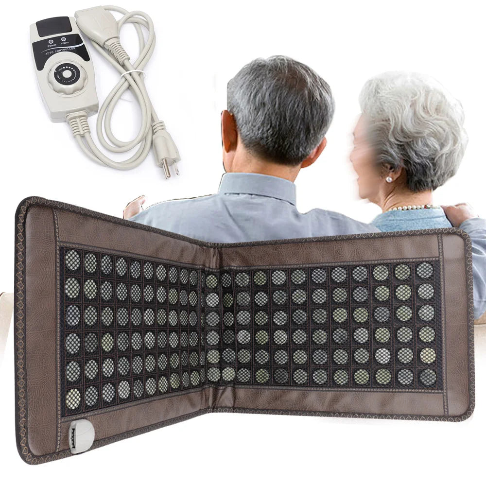 Bymaocar Far Infrared Heating Pad Natural Jade Tourmaline