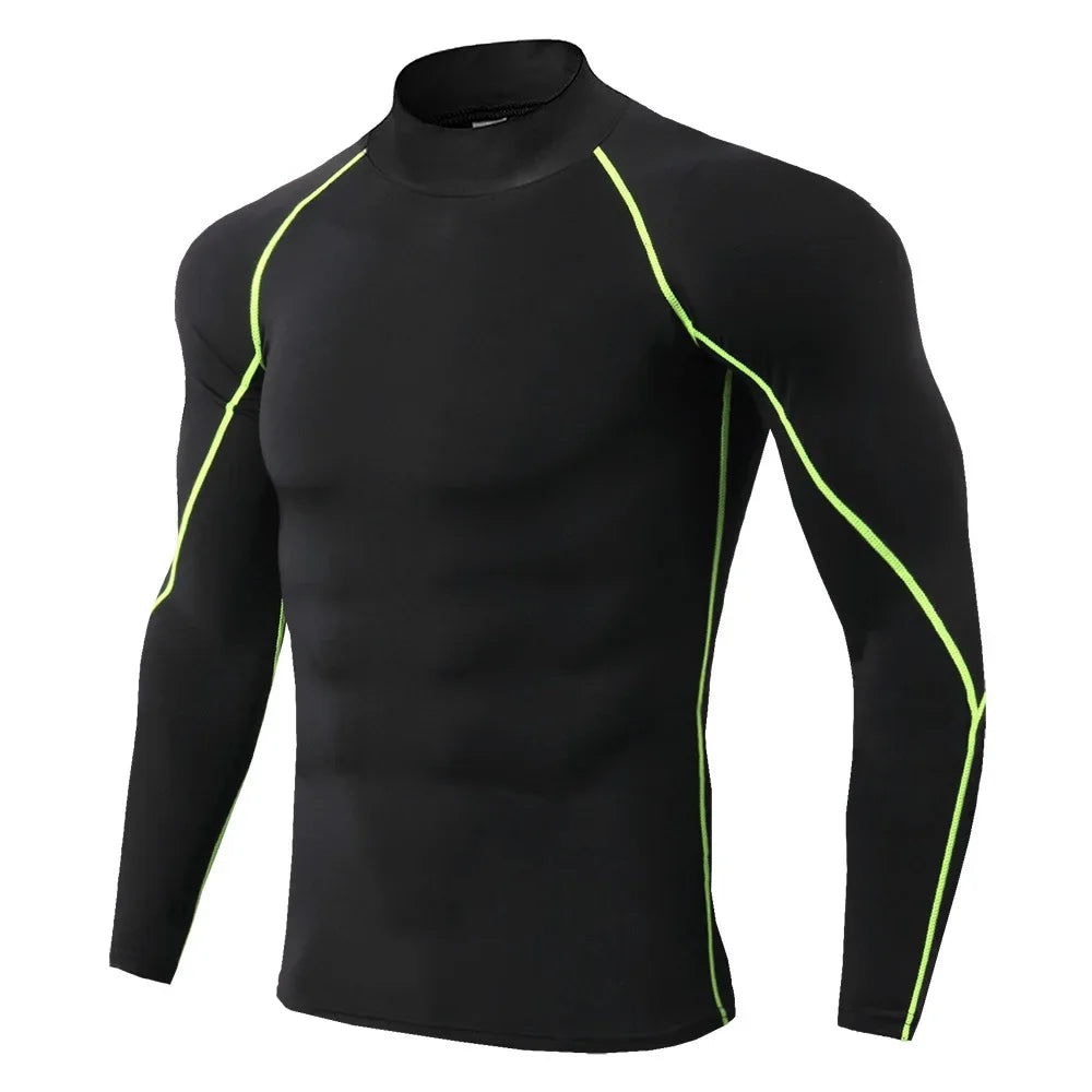 Vital Spark Quick Dry Men Long Sleeve Bodybuilding T Shirt