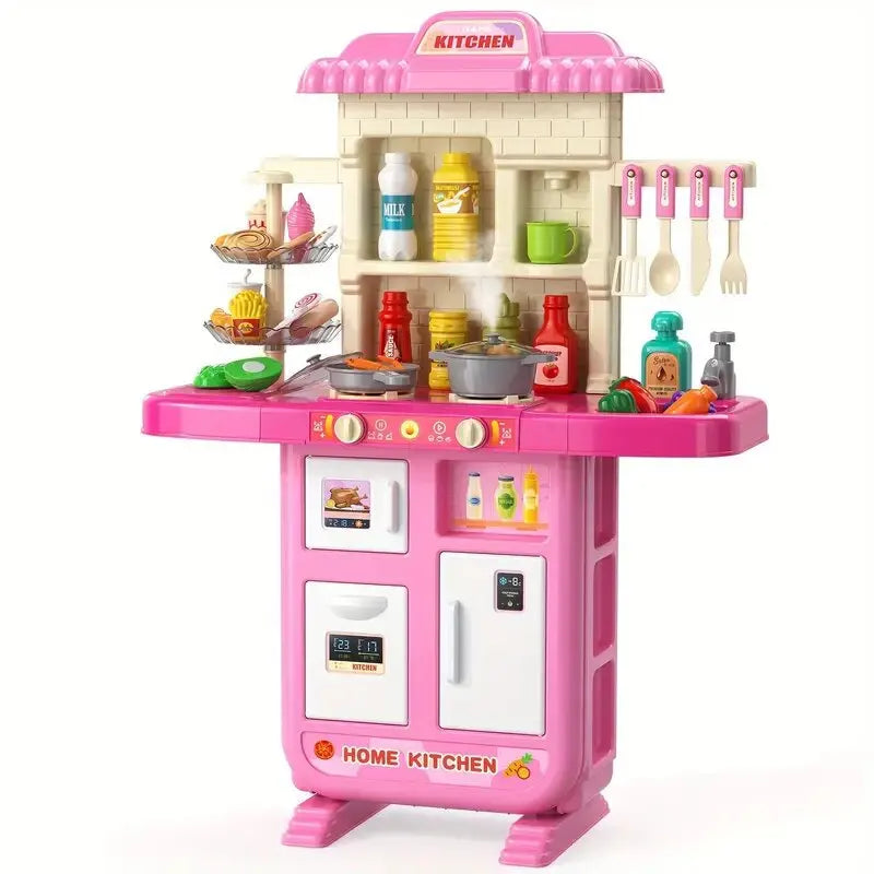 TEMI Play Kitchen Toy Set with Pretend Food