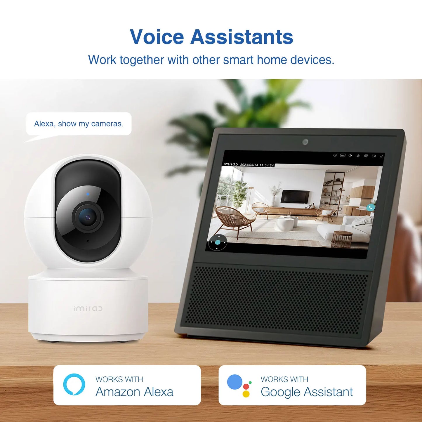 IMILAB Indoor WiFi 6 Baby Monitor With AI Night Vision