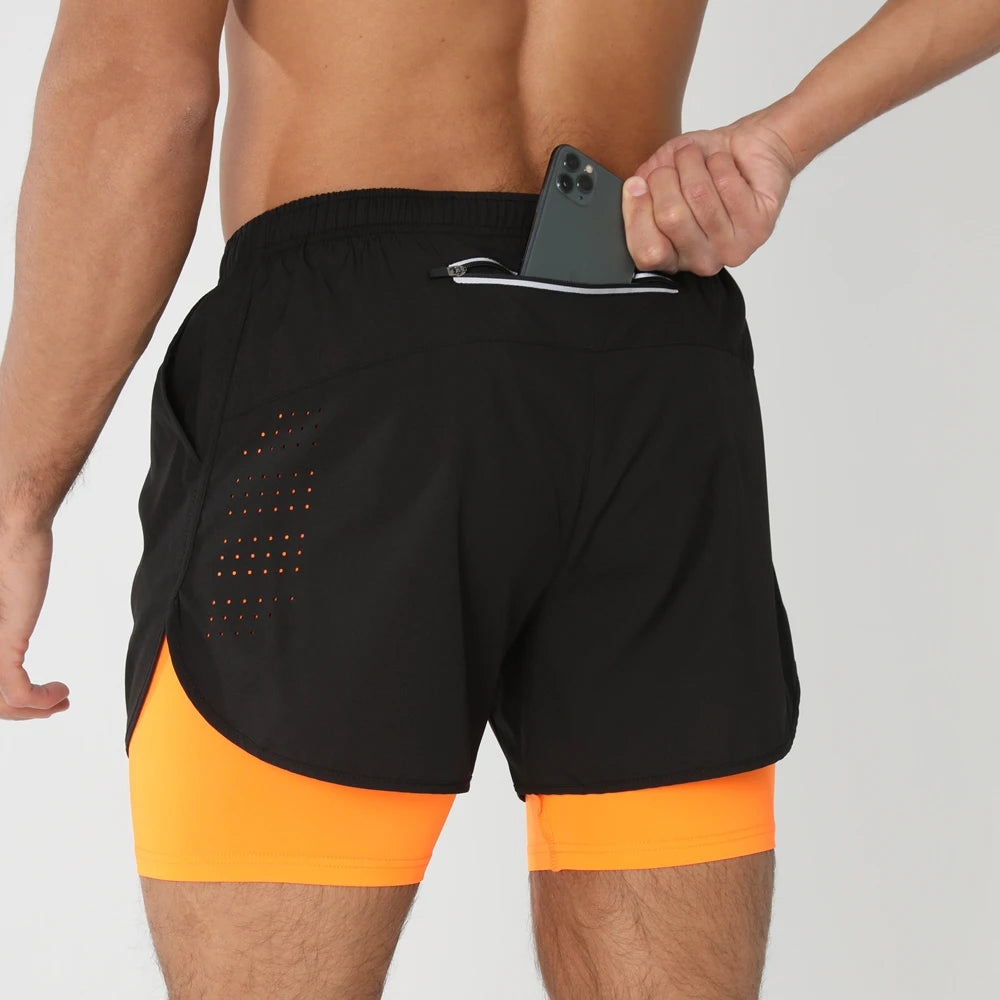 Men Running Shorts Quick Dry Gym Fitness Jogging Pants