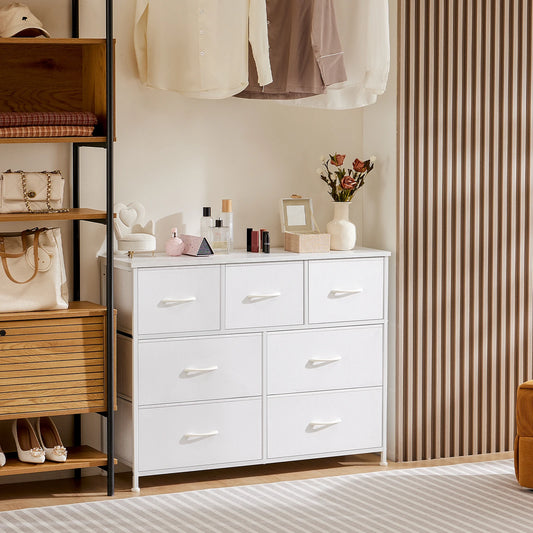 JHK Modern Wardrobe Cabinet With Fabric Drawers for Bedroom