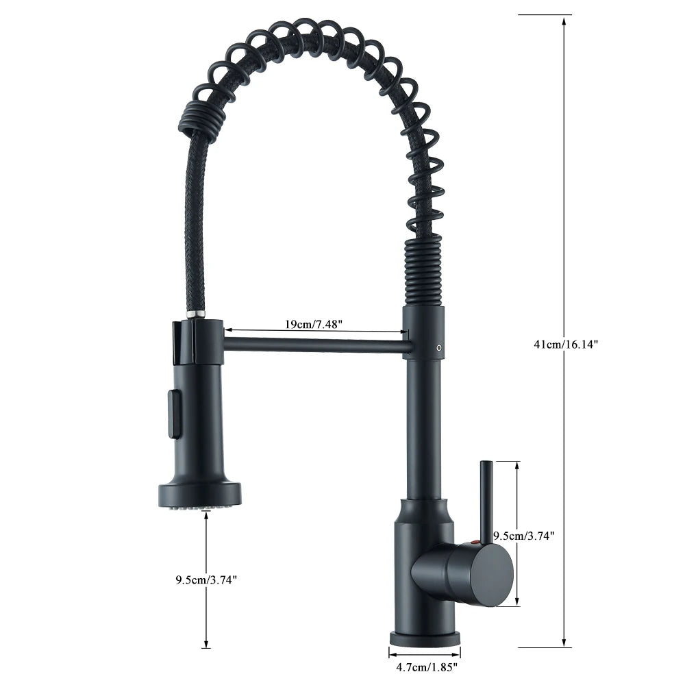 MYQualife Single Handle Deck Mount Kitchen Faucet Mixer