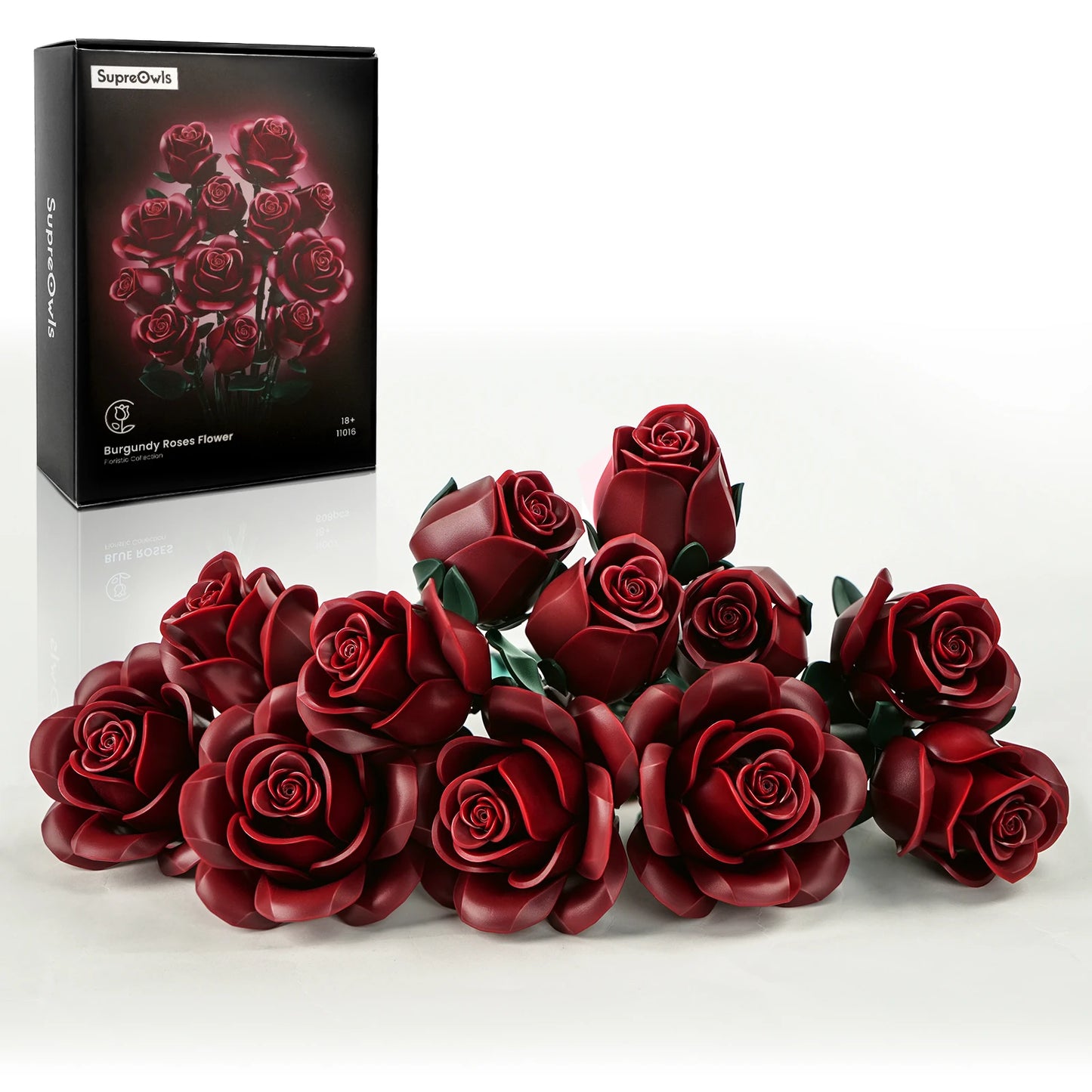 SupreOwls Bouquet Building Set Simulated Roses Flowers