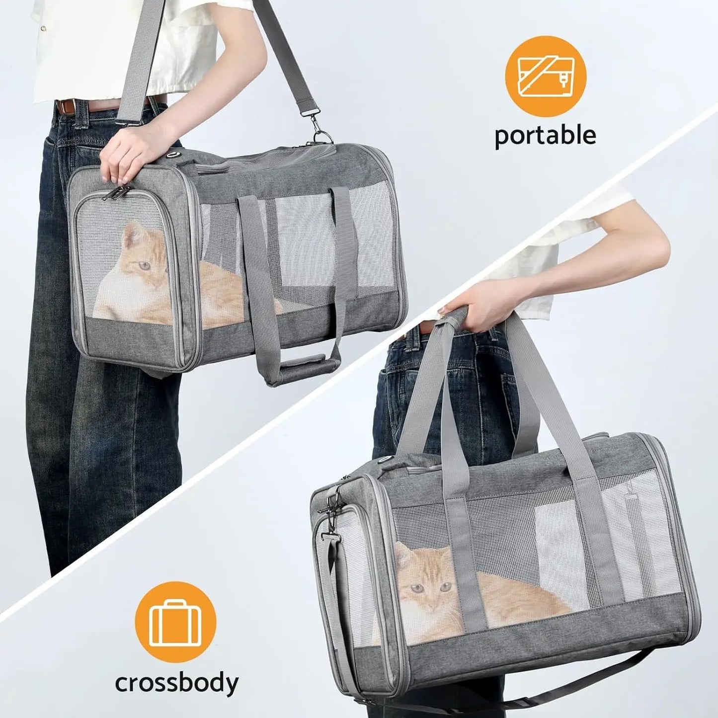 Breed Airline Approved Pet Carrier With Removable Board