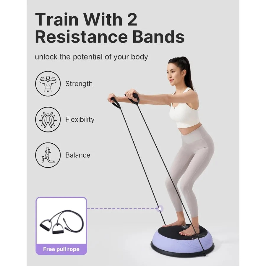SHXI Balance Ball Trainer Anti Slip Half Yoga Ball Pro