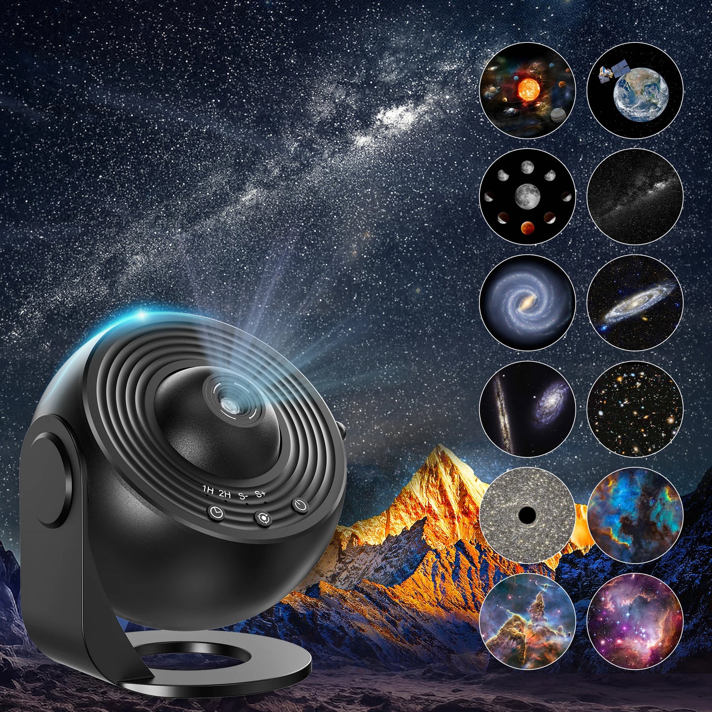 Mexllex 13 In 1 Galaxy Ultral Star Projector Night Light