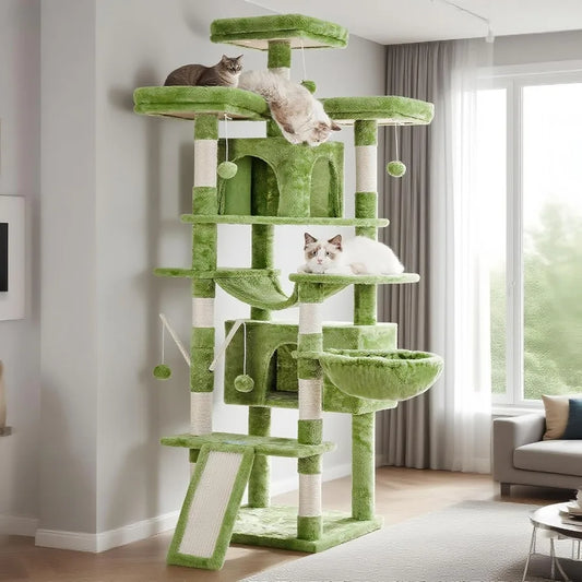 Indoor Cat Tree With Multi Levels And Cozy Perches Condos
