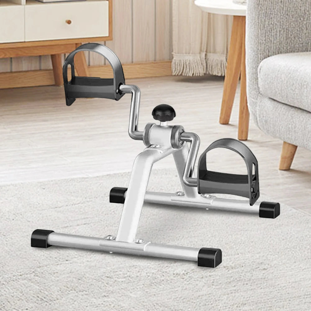 Portable Pedal Exerciser Mini Exercise Bike Adjustable Resistance Foot Peddler Machine Non Slip Mini Bicycle Trainer for Seniors