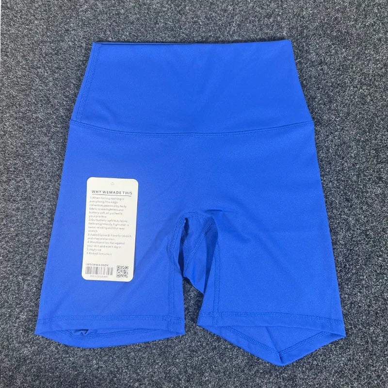 PKWYKLRECN Women's Yoga Shorts High Waist With Pockets